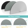 Changshade Arch Window Shades Blackout,Half Moon(Radius:36") Blackout Pleated Window Shades,