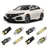 BRISHINE White Interior LED Lights Kit for Honda Civic 2016