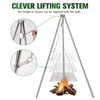 Lineslife Campfire Tripod for Cooking, 44 Inch Lightweight Stainless Steel