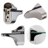 2 Pcs Glass Shelf Support Adjustable Glass Shelf Bracket Polished