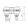 Koyo Sangyo G023-12 LA Double Mouth On/Off Fuse Gas Plug