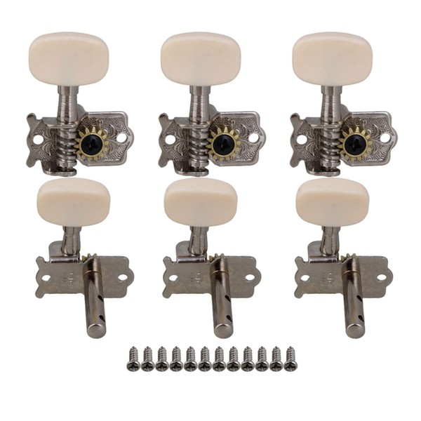 Yibuy 3R3L Guitar Machine Heads Guitar Tuner Tuning Pegs with