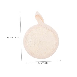 NOLITOY Shower Sponge Set 8cm Natural Material Body Scrubber Gentle Exfoliation for