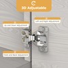 Furniware 2 Pieces 1/2 in Overlay Soft Close Concealed Hinge