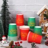 JarThenaAMCS 50Pcs Christmas Paper Cups 9 oz Red Green Merry