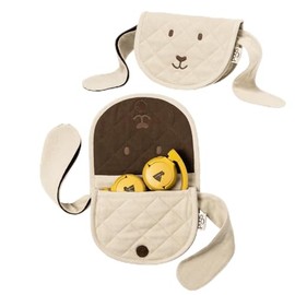 POGS Travel Pouch | The Wallaby for POGS headphones | 100% recycled handwoven material | Protection Pouch (Beige)