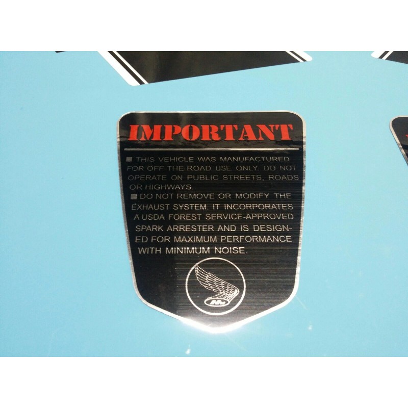 HONDA CT70 TRAIL70 1972 FRAME DECAL GRAPHIC SET (#H47)