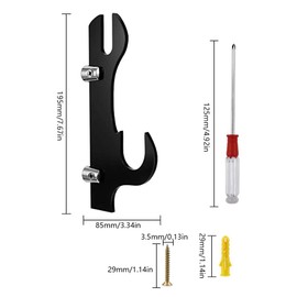 CYUaoao Sword Stand Sword Wall Mount Double Layer Sword Holder for Cosplay Sword, Lightsaber, Wakizashi, Tanto, Samurai, Katana, Tanjirou, Weapon Stand