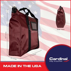 Cardinal bag supplies Briefcase Locking Document Bag (Burgundy)