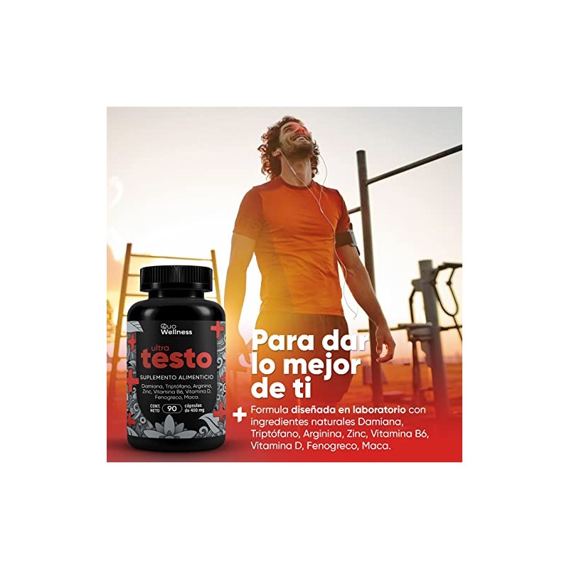 Ultra Testo | Precursor Para Hombres | Maca Negra, Fenogreco,