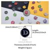 ZeaLian 52Pcs Enamel A-Z Alphabet Letter Initial Silver Round Charms