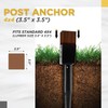 (Set of 4) LADECH Premium No Dig Ground Anchor –