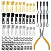 108 Pieces Zip Repair Kit HXC Zipper Repair Kit Metal