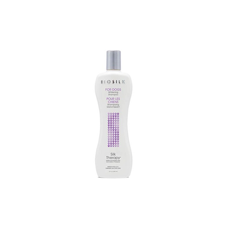 BioSilk para Perros Silk Therapy Whitening Shampoo Shampoo para Perros