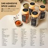 EDELHAUS® Square Spice Jars with Bamboo Wooden Lid (Pack of