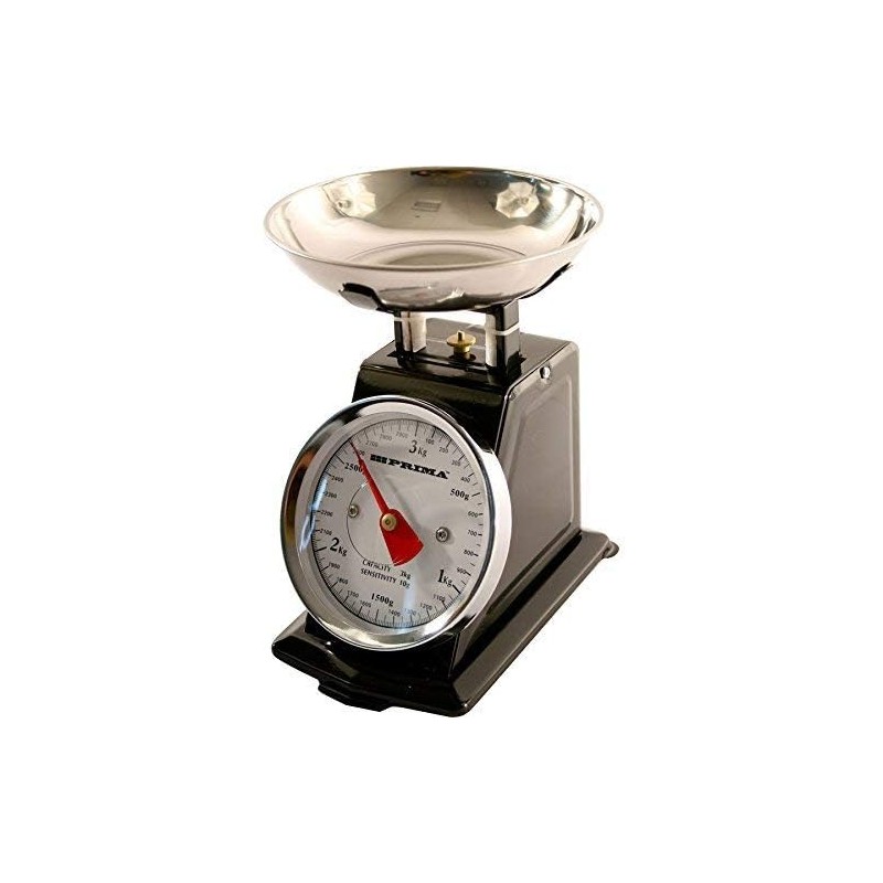 3kg Traditional Retro Mechanical Kitchen Weighing Scales (BLACK)