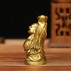 Pop Top Brass Statue Feng Shui Ornament Laughing Buddha Holding