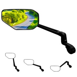 Homieway Bike Mirror,Folding Bicycle Mirror for Handlebar,360° Adjustable E-bike Rear View Mirrors for E-scooter bar end Right (22,2-25,4mm)
