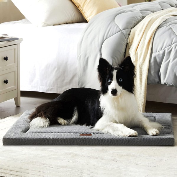 WESTERN HOME Dog Bed for Crate, High Resilience Foam Dog
