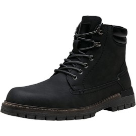 Jousen Mens Boots Fashion Casual Boot Hiking Zipper Chukka Boots for Men (AMY8118A black 12)