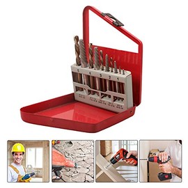 10PCS Set Screw Extractor and Left Hand Cobalt Drill Bit Set, Damaged Screw Remover Drill Extractor Combination Set