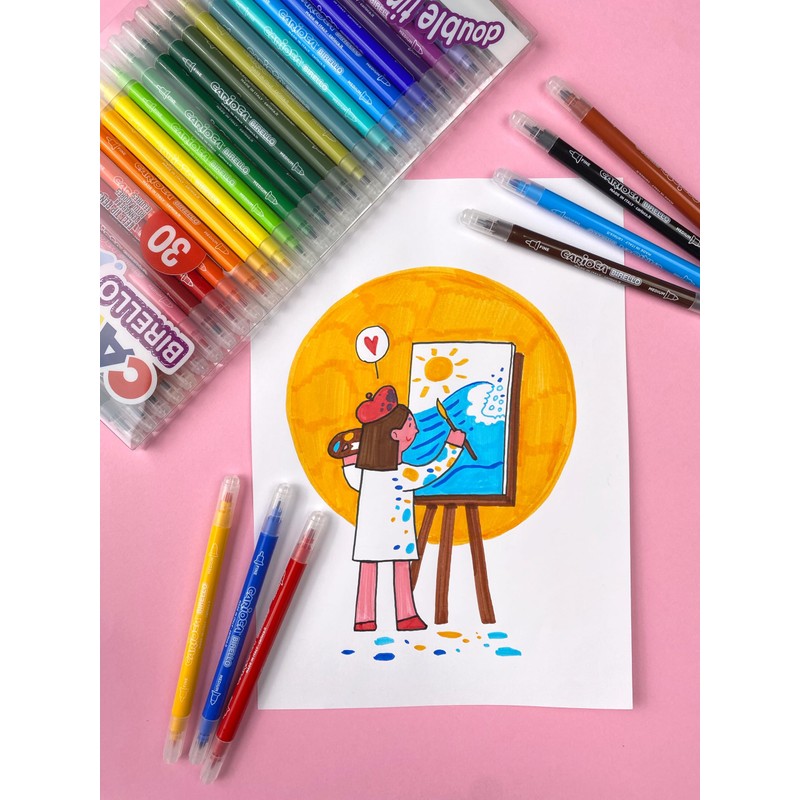 Carioca Cardboard Pack of 24 Pens (A53512024)