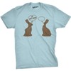 Crazy Dog T-Shirts Mens Faceless Chocolate Bunny Funny Easter T