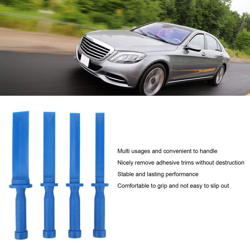 4PCs Plastic Chisel Scraper Set Non Marring Universal Scraper Remover