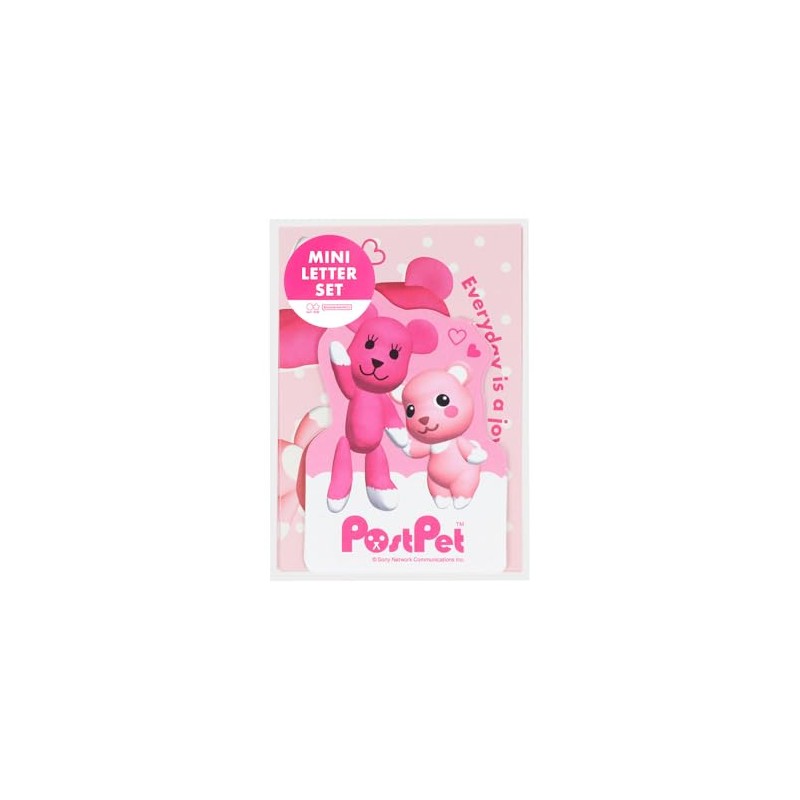 Sun-Star Stationery S8908494 PostPet Goods, Letter Set, Mini Size, Momo