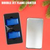 Futlidys 2 Pack Mini Torch Lighter Butane Refillable, Double Flame