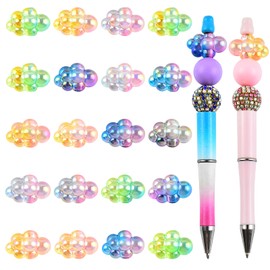 20pcs Acrylic Cloud Beads for Pens Fancy Focal Beads for Beadable Pens Beadable Keychains Making