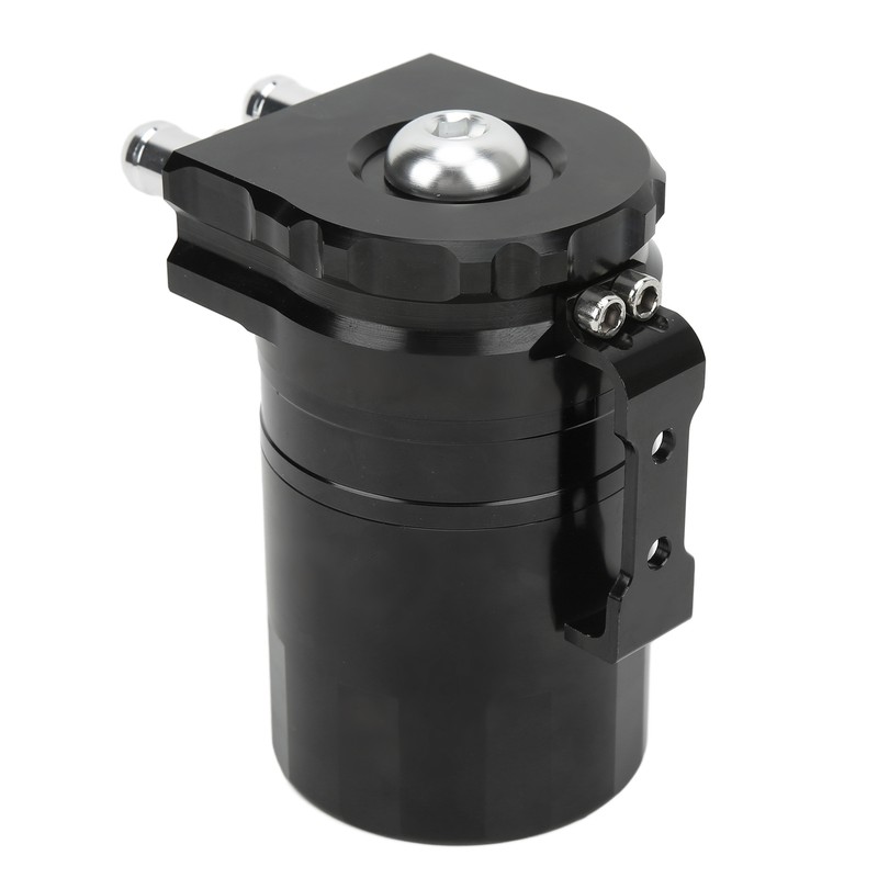 Car Oil Catch Can Internal Baffle Dual Chamber Filter Aluminium