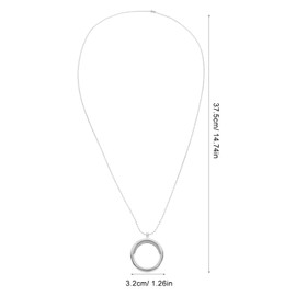 Holibanna Photo Charms Round Living Floating Charm Memory Locket Necklace Round Locket on Chain Photo Frame Locket Pendants DIY Jewelry Necklace Making