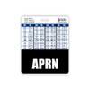 APRN Badge Buddy Horizontal w/Height & Weight Conversion Charts (Oversized,