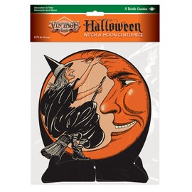 Beistle Witch and Moon Centerpiece, 9-3/4-Inch
