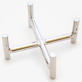 Thirstystone Silver Colored Cast Iron Coaster Holder Holds Round or Square 4" Coasters