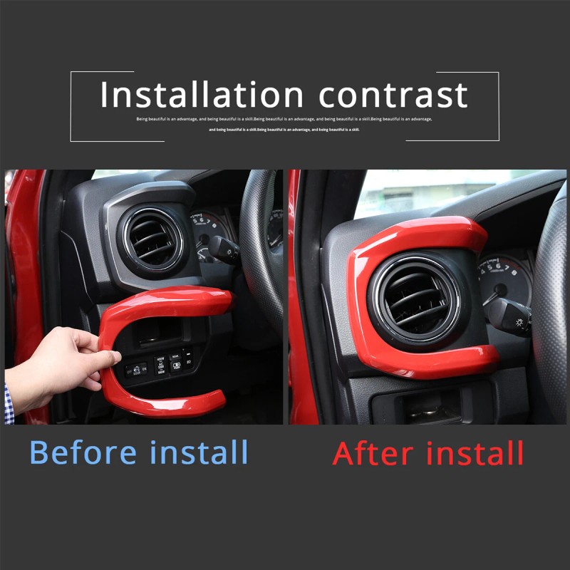 cartiangous ABS Central Console Dashboard Panel Cover Trim For Toyota
