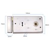 Rim Sashlock Satin Chrome Surface Mounted Lock 140 x 85mm