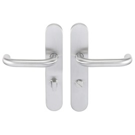 Bricard New Wave 666465 Stainless Steel Plate Bathroom Door Handle Toilet