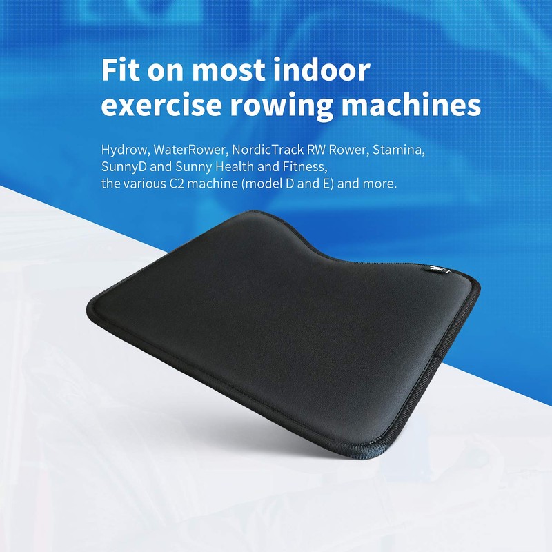 Rowing Machine Seat Cushion fits perfectly over Concept 2 Rower