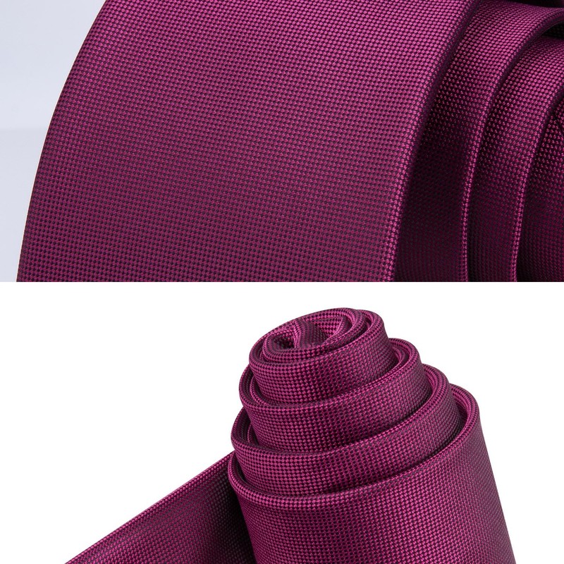 Enlision Men's Plain Ties and Pocket Square Set Classic Wedding