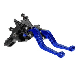 Motoforti Short Brake Clutch Levers for Honda for Kawasaki for Suzuki for Yamaha Adjustable Motorcycle Handlebar Brake Lever Aluminum Alloy Solid Blue