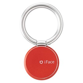 iFace Smartphone Ring, Thin, 360 Degree Rotation, Skinny Type, Reflection, Red