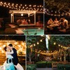Yusist 200FT Solar String Lights Outdoor Waterproof with Remote,G40 Solar