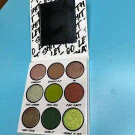 Bh Cosmetics 9 Color Eye Shadow Palette “Let That Shiot Go” Earth Greens & Brown