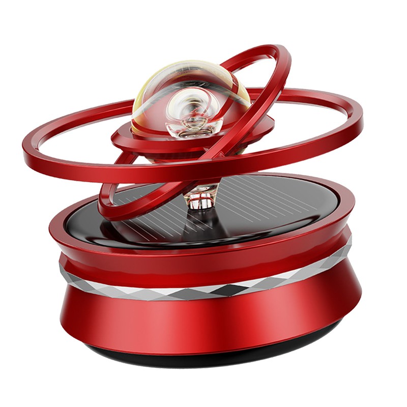 Car Aromatherapy Solar Energy Suspended Crystal Ball Rotating Car Aroma