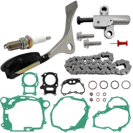JINFANNIBI Cam Timing Chain Tensioner Arm Cover Gasket Kit for Honda Recon 250 TRX250TM/TE