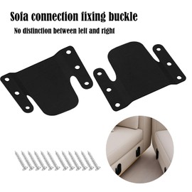 Sofa Connector Bracket Hardware Set, Durable 10 Piece Sofa Connection System, Ensuring Segmented Sofa Assembly and Stability, Furniture Clip and Bracket with 60 Screws, Sofa Replacement Parts