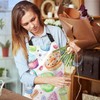BGBDEIA Sweet Delicious Watercolor Macarons Kitchen Apron for Women Men,