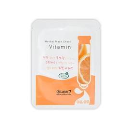 Zelkure Vitamin Sheet Mask, Daily Pack, Moisturizing, Soothing, Brightening Pack / 비타민 시트 마스크팩 1일1팩 촉촉진정 브라이트닝 팩